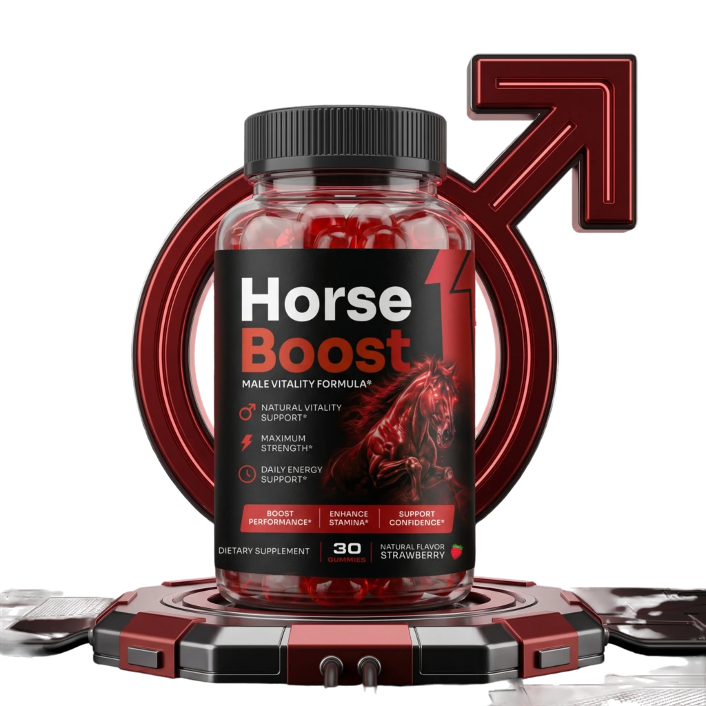 Horse Boost supplement gummy bottle